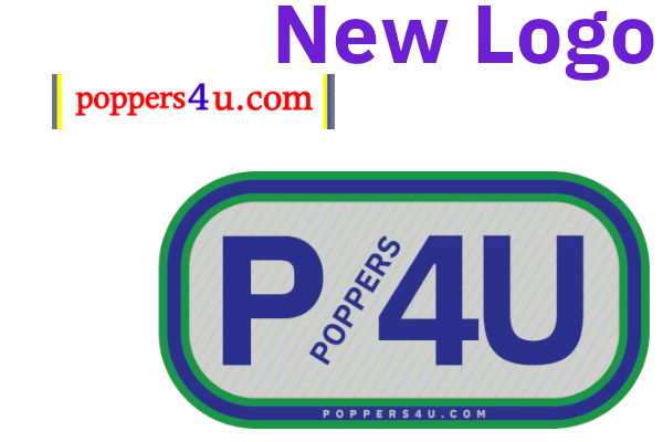 Poppers4u  Logo Green and Blue